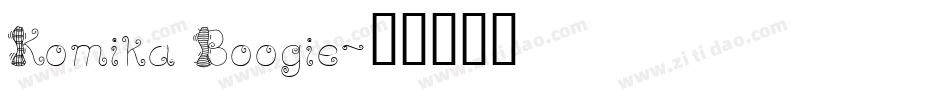Komika Boogie字体转换